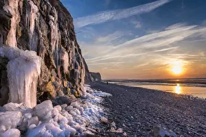 Manche: Cliffs of Cap Blanc-Nez in winter, Pas de Calais