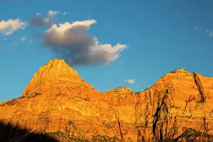 Zion: Cliffs catch days last light in Zion National