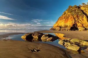 Haney: Cliffs and Caves at Hug Point near Cannon Beach