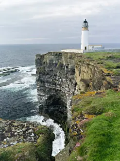 Beacon: The cliffs at Noup Head with no up head