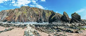 Cornwall: Cliffs on the Sandymouth Bay Beach, National Trust