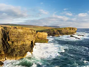 Formidable: The Cliffs of Yesnaby in Orkney, during