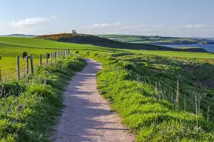 Clifftop: Clifftop path - narrow footpath on top of steep