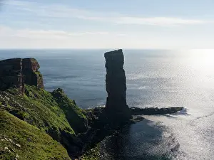Stack: Two climbers on top of the old man Hoy