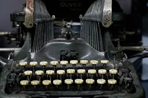 Vintage: Close-up of antique typewriter
