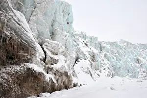 Glacial: Close-up frontview of Glacier at Spitsbergen