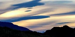 Aysen: Cloud formation over the mountains, Patagonia National