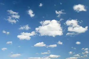 Dotted: clouds and sky - blue sky dotted with tiny white