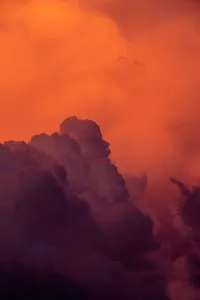Manaus: Clouds - at sunset. Rio Negro, Amazon river