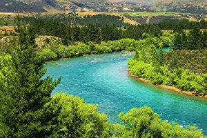 Bicycle: The Clutha River, Central Otago, South Island, New Zealand