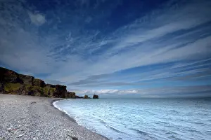 Langanes: Coastal landscape showing the sea