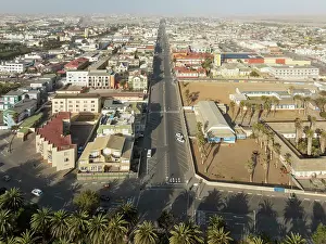 Urban View: The coastal town of Swakopmund between Namib Desert and Atlantic Ocean