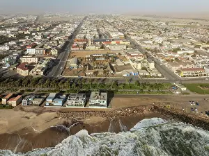 Seaside: The coastal town of Swakopmund between Namib Desert and Atlantic Ocean