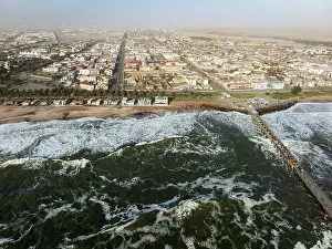 Seaside: The coastal town of Swakopmund between Namib Desert and Atlantic Ocean