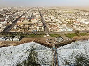 Seaside: The coastal town of Swakopmund between Namib Desert and Atlantic Ocean