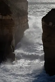 Monochrome: The coastline near Loch Ard Gorge, Great