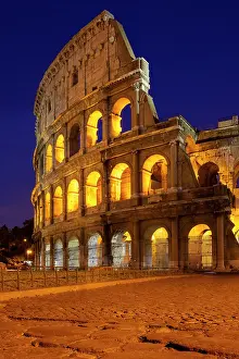 Gladiator: Cobblestones lead to the Roman Coliseum