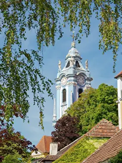 Located: The collegiate church. Historic town Durnstein located