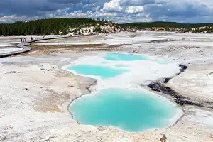 Geysers: Colloidal Pool - Porcelain Basin - part of the Norris