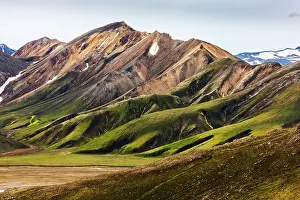 Rhyolite: Coloured rhyolite mountains, Landmannalaugar, Fjallabak