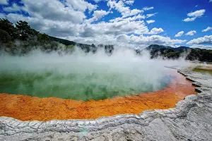 Multi: The colourful multi hued champagne pool, Wai-O-Tapu