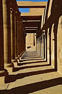Casting: Columns casting shadows, Temple of Philae