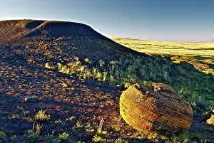 Concretions: Concretion on Prairie, Red Rock Coulee