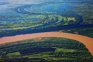 Confluence: The confluence of the Itenez river and the Mamore river