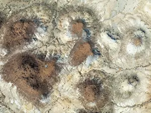 Eroded: Conical rocks, so-called Prince Albert formations