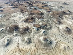 Eroded: Conical rocks, so-called Prince Albert formations