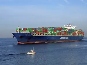 Container: Container Ship, Le Havre, Normandy, France