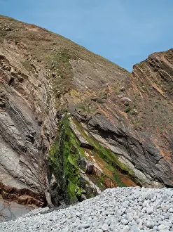 Strata: Contorted and Tilted Sandstone Strata
