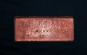 Metals: Copper (Cu) Ingot, 20 lbs