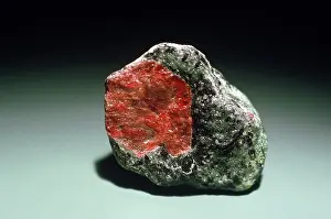 Matrix: Corundum (ruby) in zoisite