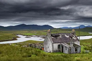 Harris: Cottage ruin, House, Landscape, Tarbert, Isle of