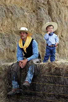 Ranches: Cowboy and child