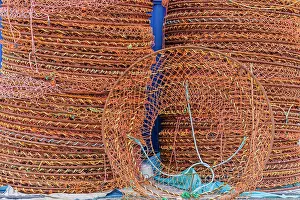Dock: Crab traps on dock at Fisherman's Cove, Eastern Passage