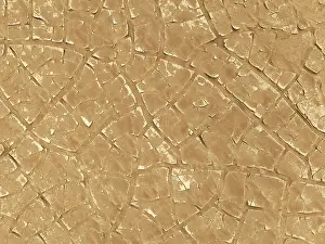 Thomas Dressler: Cracked earth. Aerial view. Drone shot