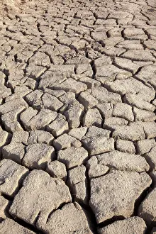 Clay: Cracked Earth parched by the sun and drought