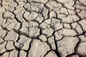 Clay: Cracked Earth parched by the sun and drought
