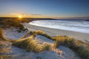 Windswept: Crantock - Sunset - Cornwall - UK