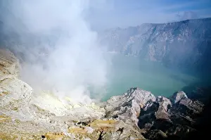 Java: The crater of the Ijen volano on Java