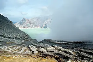Java: The crater of the Ijen volano on Java