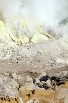 Java: The crater of the Ijen volano on Java