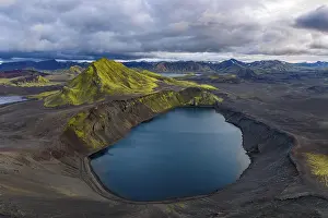 Upland: Crater lake Hnausapollur or Blahylur