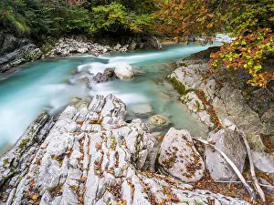 Vomp: The creek Rissbach flowing out of the Eng