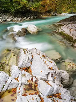 Vomp: The creek Rissbach flowing out of the Eng