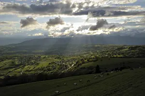 Intergalactic: Crepuscular rays on Prealps France