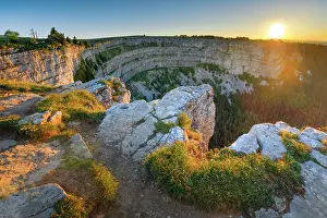 Cirque: Creux du Van, Neuchtel, Switzerland, Europe
