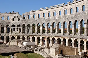 Built: Croatia. Roman Amphitheater. Built in the